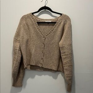 Z Supply Beige Button-Up Cardigan